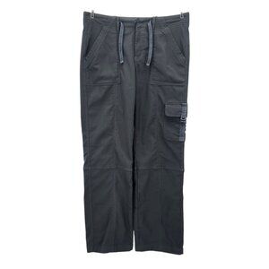 Nike ACG Womens 6 Pants Fleece Lined Gray Cargo Baggy Drawstring Outdoors Hiking